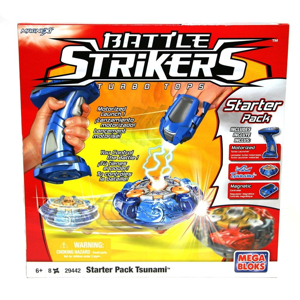Mega Bloks Turbo Tops Starter Pack Tsunami