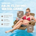 thumbnail image 3 of TRC Recreation Baja Folding Chair Swimming Pool Float Armchair, Bronze, 3 of 7
