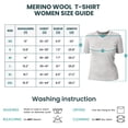 thumbnail image 4 of Merino.tech Women’s 100% Merino Wool T Shirt Lightweight 𝗕𝗿𝗲𝗮𝘁𝗵𝗮𝗯𝗹𝗲 Short Sleeve Base Layer Tee for Travel Hiking and Everyday Wear, 4 of 6