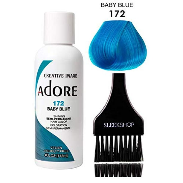 ADORE Creative Image Shining SEMI-PERMANENT Hair Color (w/ brush) No  Ammonia - 172 Baby Blue 
