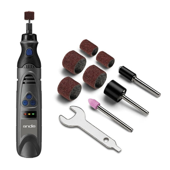 Pet Nail Grinder Dog Claw Grooming Trimmer Light Powerful Rechargeable 6 Speeds