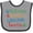 Heather and Black, variant on Inktastic Wisconsin Grandma Loves Me Boys or Girls Baby Bib