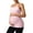 Pink, variant on ANFERRY Maternity Tank Tops with Built in Bra Women Seamless Ribbed Camisole Scoop Neck Adjustable Straps Pregnancy Workout Top