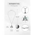 thumbnail image 5 of CACA LADY Star of David Necklace 925 Sterling Silver Tree of Life Star of David Pendant Jewish Star Necklace Abalone Shell Jewelry Gift for Women Men, 5 of 6