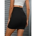 thumbnail image 2 of Unique Bargains Women's Body Shaper Slip High Waisted Tight Skirt Half Slips L Black, 2 of 6