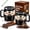 2Pcs, variant on 16 Oz Coffee Mug with Lid, Heatproof Clear Cup with Measurement Markings, Microwave Safe for Home Office