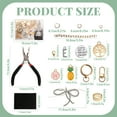 thumbnail image 3 of 326 Pcs Charms Lip Gloss Keychain Making Kit, DIY Craft Supplies with Charms, Key Chain Hook, Jump Rings, Lobster Clasps, Extender Chains and Jewelry Plier, 3 of 11