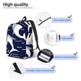 thumbnail image 3 of Rocae Angry Shark for Durable Canvas Backpack Leisure Large Bag Travel Rucksack Multi-function Backpack Medium, 3 of 8