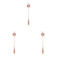 thumbnail image 1 of Stainless Steel Spoons for Stirring Coffee Dessert and - Ideal Kitchen Tableware for Culinary Experiences,3-Pack, 1 of 7