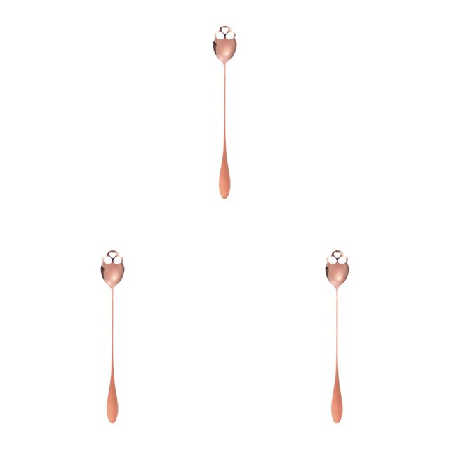 Stainless Steel Spoons for Stirring Coffee Dessert and - Ideal Kitchen Tableware for Culinary Experiences,3-Pack