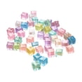 thumbnail image 2 of Cififendec Luminous Cube Pebble Ornaments, 1", Transparent Light Absorbing Glow In Dark Decorative Stones for Aquarium Bottom & Vase Filler Layout(About 98Pcs), 2 of 5
