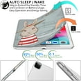 thumbnail image 3 of DuraSafe Cases iPad 2020 PRO 12.9 Inch 4 5 6 Gen [ 4th 5th 6th Gen ] A2229 A2069 A2232 A2233 MGNV2LL/A MGYE2LL/A MGNR2LL/A ME279LL/A MD528LL/A Printed Slim Hard Shell Stand Cover - Bunny Hat, 3 of 8