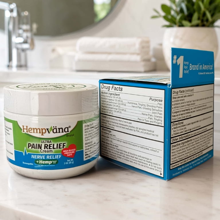 Hempvana Ultra Nerve Pain Relief Cream, Homeopathic photo 8