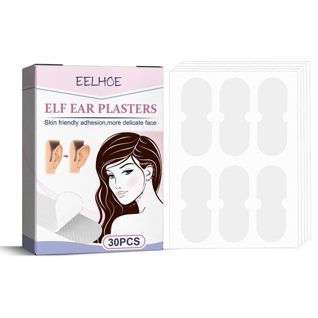 Pegatinas para los oídos Yesos de elfo de silicona impermeables para orejas prominentes grandes 30 piezas