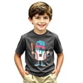thumbnail image 4 of KHONTS Baseball 6 Years 6th Birthday Number 6 T-Shirt for Boys Kids Short Sleeve Crew Neck Tees,Size 2-13 Years Dark Gray 120, 4 of 4
