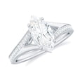 thumbnail image 5 of Spot Jewel 14K White Gold Plated Rings - 1.5 Ct Marquise Cut Diamond Rings - Split Shank Multi Stone Wedding Diamond Rings for Her - Anniversary Gifts Clearance Rings - Wedding Jewelry for Women, 5 of 5
