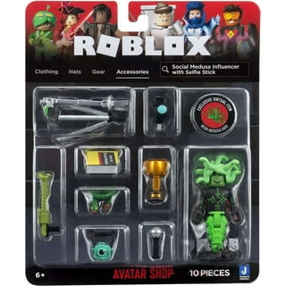  Roblox Avatar Shop Series Collection - Tix, Flex, And Epic Pecs  Figure Pack [Includes Exclusive Virtual Item] : Toys & Games