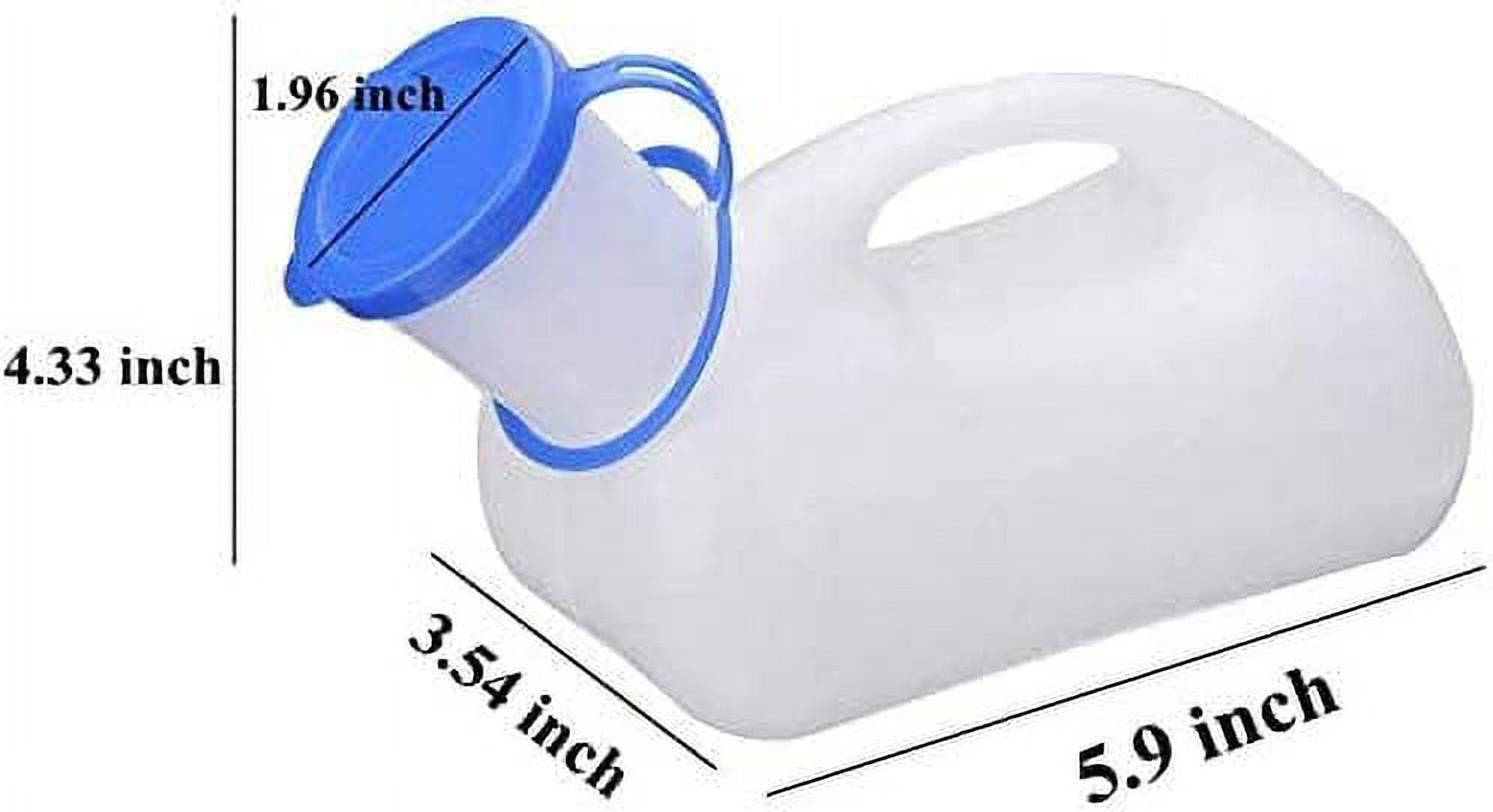 Unisex Potty Urinal for Car, Portable Urinal for Men and Women, Bedpans Pee Bottle with a Lid and Funnel, Mobile Toilet Urinal for Car, Old Man, Child and Patient for Hospital Camping Outdoor Travel