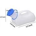 thumbnail image 6 of Unisex Potty Urinal for Car, Portable Urinal for Men and Women, Bedpans Pee Bottle with a Lid and Funnel, Mobile Toilet Urinal for Car, Old Man, Child and Patient for Hospital Camping Outdoor Travel, 6 of 7