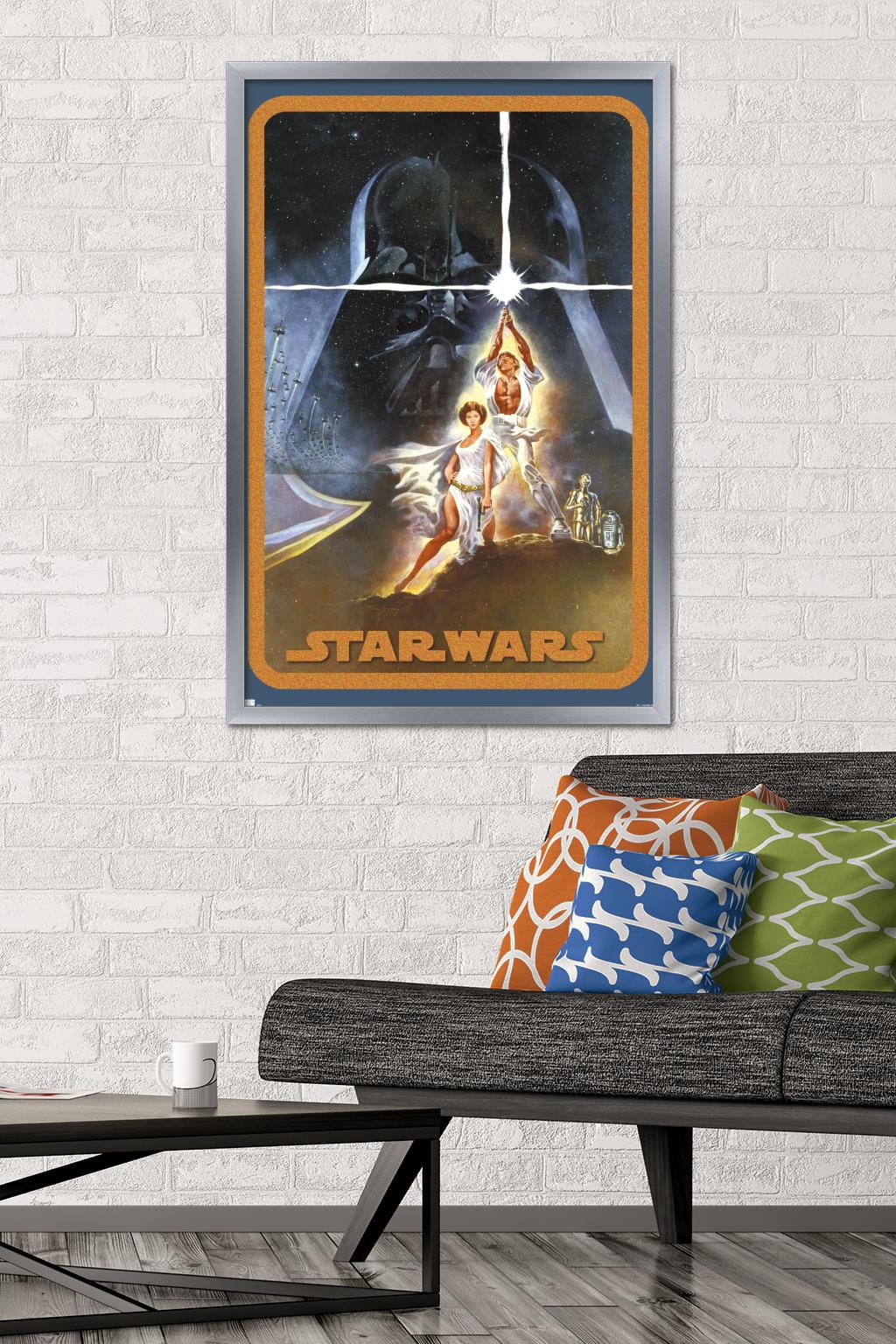 Star Wars: A New Hope - Galaxy Pose Wall Poster, 22.375" x 34" Framed