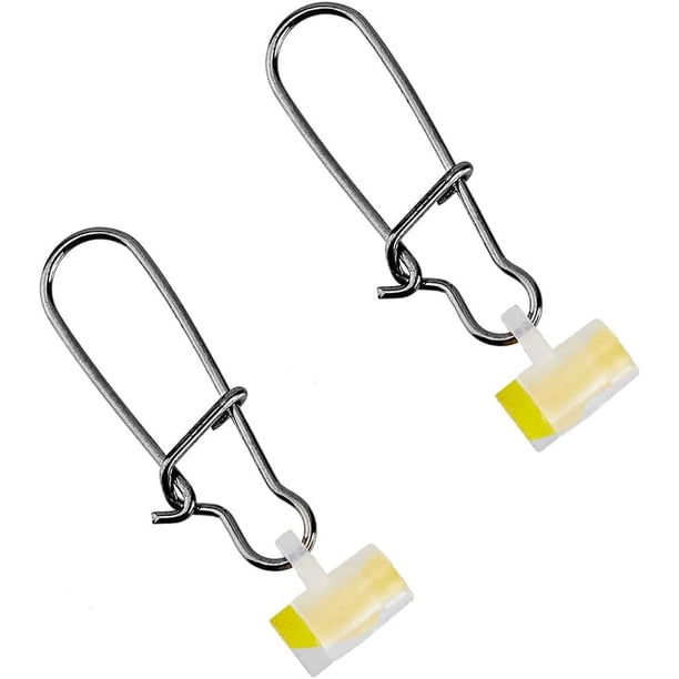 40 piezas de plástico para sedal de pesca, deslizadores de plomo de alta resistencia, kit de broche giratorio con broche Duo-Lock para agua dulce y salada, clips de pesca de cambio rápido.