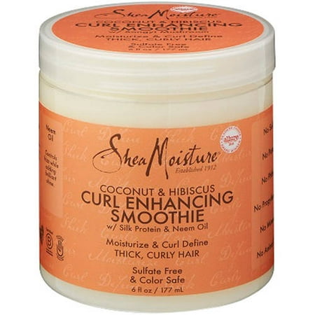 SheaMoisture Coconut & Hibiscus Curl Enhancing Smoothie, 6 fl (Best Way To Use Shea Moisture Curl Enhancing Smoothie)