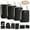 Black, variant on Compression Packing Cubes for Suitcase, 12 PCS Travel Luggage Packing Organizers Waterproof Travel Essentials Bag Clothes Shoes Cosmetics Toiletries Storage Bags for Travel, Black