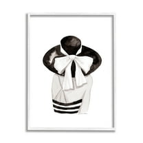 Stupell Summer Girl in Hat Beauty & Fashion Painting White Framed Art Print Wall Art, 16 x 20