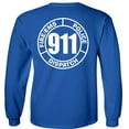 thumbnail image 4 of Fair Game 911 Operator Long Sleeve Shirt Dispatch Fire EMS Police Circle-Royal-3x, 4 of 5