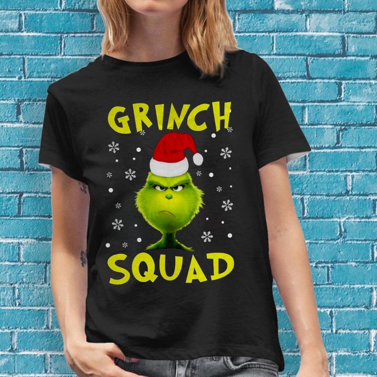 Grinch Interesting Round Neck The Child T Shirt Relaxed Family T-Shirts Gift for Family Sports Shirt Walmart.com