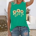 thumbnail image 2 of JJHGVB Sleeveless Tops Flowy Tank Lightweight women's tanks & camis Shoulder Sleeveless Shirts thick strap tank Loose Fit Lounge Button Blouse Gauze Shirts for Women Beach Vests Green M, 2 of 4