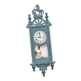 thumbnail image 3 of Reloj de casa de muñecas, reloj retro en miniatura, decoración de maquetas, juego de muebles en escala 1:12 Azul, 3 of 9