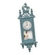 thumbnail image 3 of Reloj de Pared para Casa de Muñecas 1/12, Reloj Antiguo, Modelo de Juego, Reloj con Marco de Madera Delicado, Accesorio de Escena en Miniatura, Adorno Azul Macarena Reloj de casa de muñecas, 3 of 8