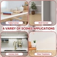 thumbnail image 4 of Molding Trim, 0.79in x 9.84ft Flexible Self-Adhesive Wall Trim, Inside & Outside Corner Protector, Baseboard Edge Guard for Walls, Windows, Tables, DIY Home Decoration(White), 4 of 7