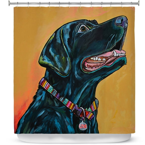 Shower Curtains 70" x 84" from DiaNoche Designs by Patti Schermerhorn - Loving Labrador