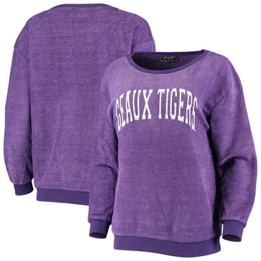 Women's Pressbox Purple LSU Tigers Comfy Cord Vintage Wash Basic 