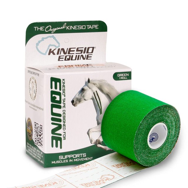 Cinta equina Kinesio Tex Gold FP de 5 cm x 5 m, color verde