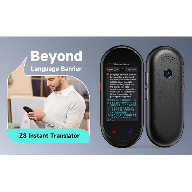 Language Translator Device,137 Languages Portable Two-Way Instant