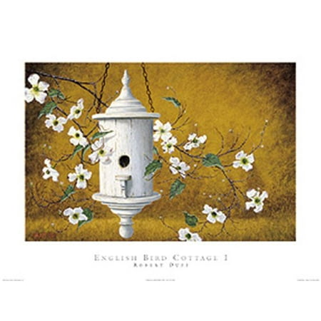 English Bird Cottage - English Bird Cottage I by Robert Duff 8x11 Art Print Poster