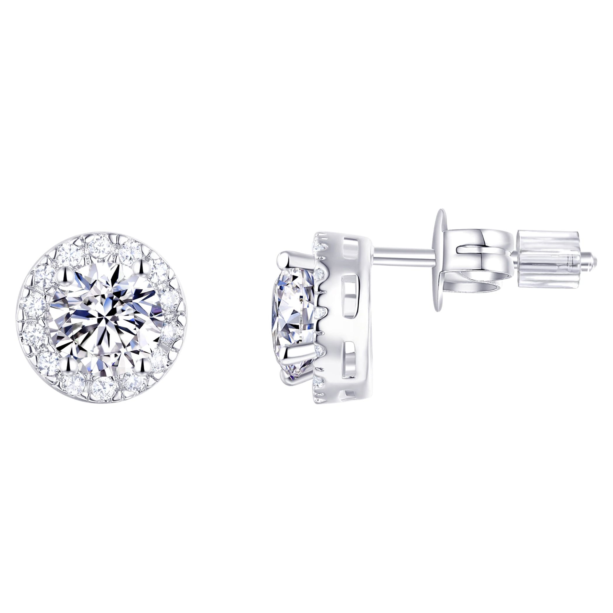 Believe by Brilliance Simulated Pearl and Cubic Zirconia Earring Trio in Fine Silver Plated Brass