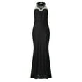 thumbnail image 5 of LYXSSBYX Womens Dresses Long Sleeve Fashion Women's Elegant Sexy Casual Sleeveless Sling Strap Pure Color Long Dress, 5 of 8