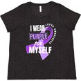 thumbnail image 3 of Inktastic I Wear Purple for Myself Lupus Awareness Women's Plus Size T-Shirt, 3 of 5