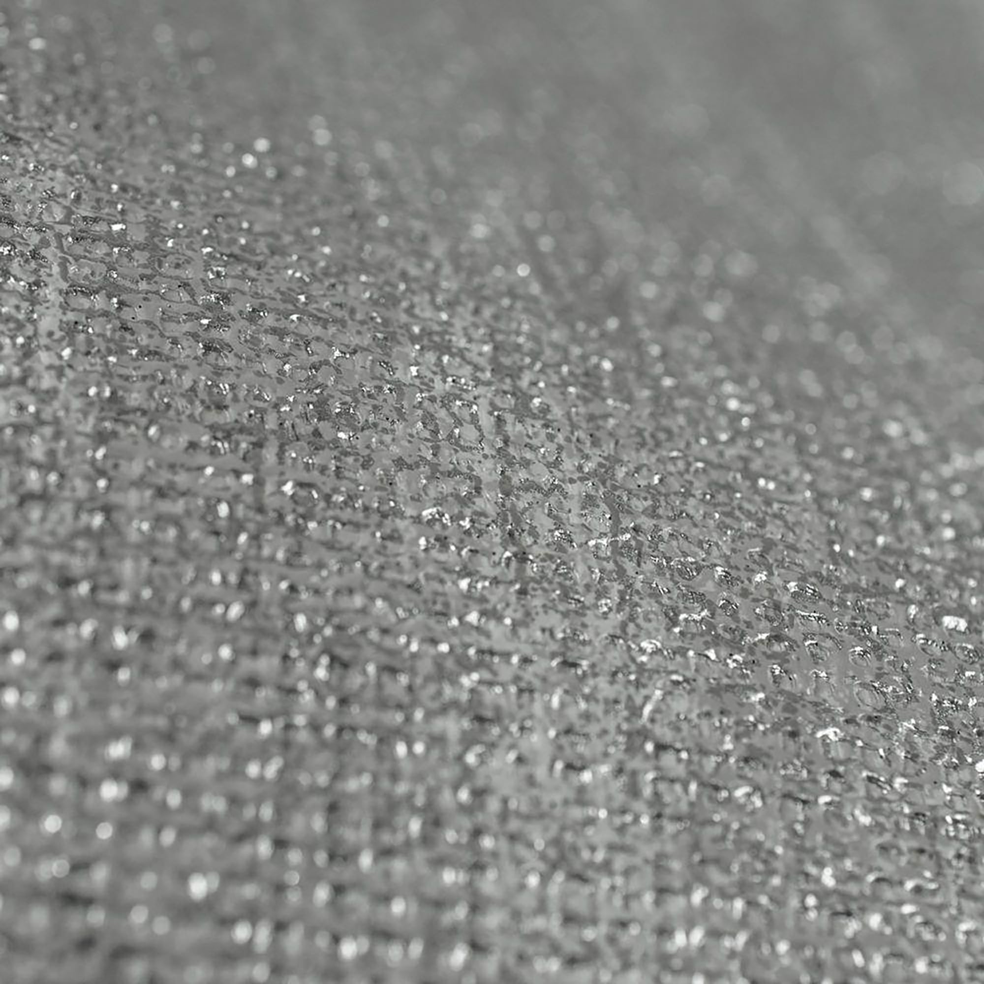 Chenille Gray and Silver Wallpaper