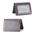 thumbnail image 3 of Men’s Bifold Front Pocket Wallet Genuine Leather RFID Blocking Card Billfold, Coffee, 3 of 6