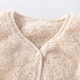 thumbnail image 4 of Splozh Toddler Baby Fuzzy Sherpa Vest Fashion Toddler Girl Boy Solid Color Warm Thick Sleeveless Soild Color Vest Clothes Zipper Vest Warm Outwear,White,6-12 Months, 4 of 8