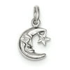 Sterling Silver Moon & Star Charm
