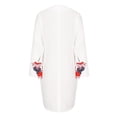 thumbnail image 3 of Robes à Manches Courtes pour Femmes Femmes Décontractées Col Rond Manches Courtes Imprimées Fermeture Éclair Boutons Robes Courtes d'Été pour Femmes Robes Courtes pour Femmes Été, 3 of 6