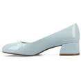 thumbnail image 3 of Journee Womens Saarii Slip On Block Heel Round Toe Pumps, 3 of 10