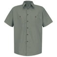 thumbnail image 2 of Red Kap Men's Short Sleeve Microcheck Uniform Shirt, 2 of 4