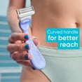 thumbnail image 6 of Venus Razor Kit for Pubic Hair & Skin, 1 Handle + 2 Refills + Shower Hook, Purple, 6 of 13